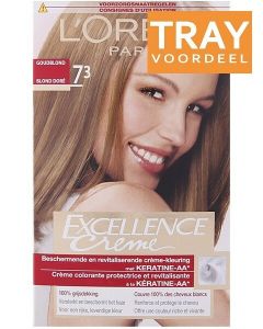 L'OREAL EXCELLENCE CREME 7.3 GOUDBLOND HAARVERF TRAY 3 X 1 STUK
