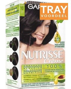 GARNIER NUTRISSE CRÈME 10 ZWART HAARVERF TRAY 6 X 1 STUK