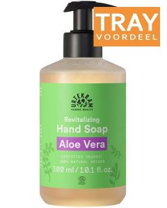 URTEKRAM ALOE VERA REVITALIZING HAND SOAP HANDZEEP TRAY 6 X 300 ML