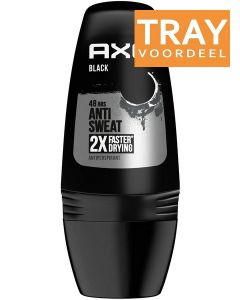 AXE BLACK DRY DEO ROLLER TRAY 6 X 50 ML