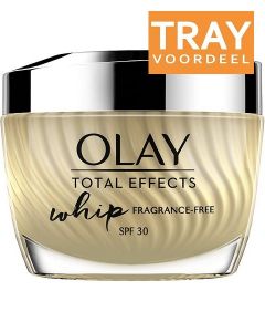 OLAY TOTAL EFFECTS WHIP CREAM SPF 30 FRAGRANCE-FREE GEZICHTSCREME TRAY 4 X 50 ML
