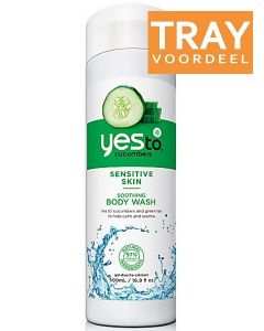 YES TO CUCUMBERS SOOTHING BODY WASH DOUCHEGEL TRAY 6 X 500 ML