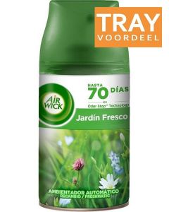 AIRWICK JARDIN FRESCO LUCHTVERFRISSER (NAVULLING) TRAY 6 X 250 ML