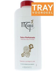 MAJA PERFUMED TALCUM POWDER TALKPOEDER TRAY 12 X 200 GRAM