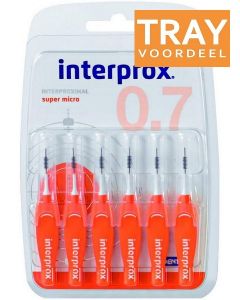 INTERPROX INTERPROXIMAL SUPER MICRO 2 MM TANDENRAGERS TRAY 240 X 6 STUKS
