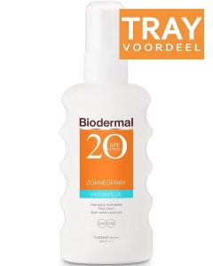 BIODERMAL HYDRAPLUS SPF 20 ZONNESPRAY ZONNEBRAND SPRAY TRAY 10 X 175 ML