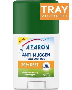 AZARON ANTI-MUGGEN 20% DEET STICK TRAY 76 X 50 ML
