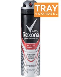 REXONA MEN ACTIVE SHIELD DEO SPRAY TRAY 6 X 150 ML