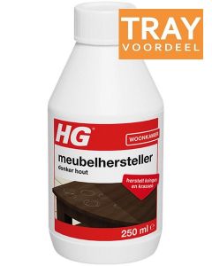 HG MEUBELHERSTELLER DONKER HOUT TRAY 6 X 250 ML