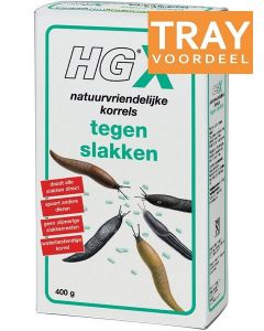 HG X NATUURVRIENDELIJKE KORRELS TEGEN SLAKKEN TRAY 6 X 400 GRAM