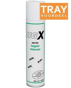 HG X SPRAY TEGEN MIEREN TRAY 6 X 400 ML