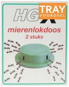 HG X MIERENLOKDOOS TRAY 6 X 2 STUKS