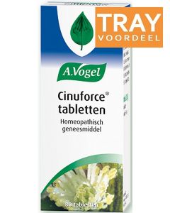 A. VOGEL CINUFORCE TABLETTEN HOMEOPATHISCH GENEESMIDDEL BIJ NEUSVERKOUDHEID, BIJHOLTEONTSTEKING TRAY 42 X 80 STUKS