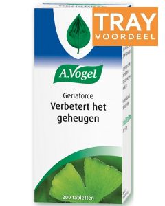 A. VOGEL GERIAFORCE VERBETERT HET GEHEUGEN TABLETTEN TRAY 40 X 200 STUKS