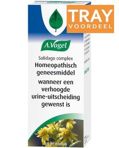 A. VOGEL SOLIDAGO COMPLEX HOMEOPATHISCH GENEESMIDDEL WANNEER EEN VERHOOGDE URINE-UITSCHEIDING GEWENST IS DRUPPELS TRAY 40 X 100 ML