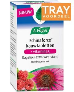 A. VOGEL ECHINAFORCE KAUWTABLETTEN + VITAMINE C FRAMBOZENSMAAK TRAY 24 X 60 STUKS