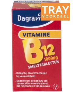 DAGRAVIT VITAMINE B12 1000UG SMELTTABLETTEN TRAY 48 X 100 STUKS