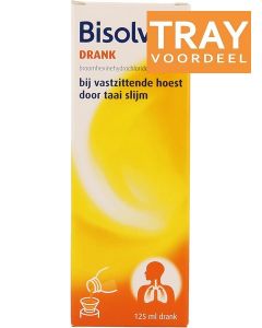 BISOLVON DRANK BIJ VASTZITTENDE HOEST HOESTDRANK TRAY 35 X 125 ML