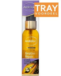 ANDRELON KERATINE REPAIR INTENSIEVE SERUM OIL SPRAY TRAY 6 X 75 ML