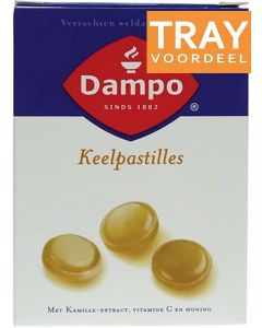 DAMPO KEELPASTILLES TRAY 72 X 24 STUKS