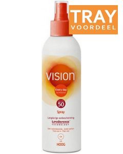 VISION EVERY DAY SUN PROTECTION SPF 50 ZONNEBRAND SPRAY TRAY 12 X 200 ML