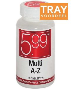 5.99 MULTI A-Z TABLETTEN TRAY 168 X 58 STUKS