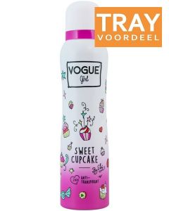 VOGUE GIRL SWEET CUPCAKE DEO SPRAY TRAY 6 X 150 ML