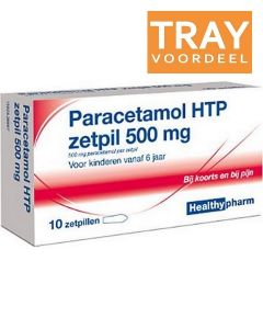 HEALTHYPHARM PARACETAMOL ZETPIL 500 MG VOOR KINDEREN VANAF 6 JAAR TRAY 150 X 6 STUKS