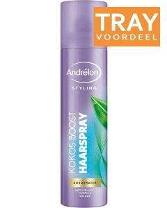 ANDRELON KOKOS BOOST HAIRSPRAY HAARLAK TRAY 6 X 250 ML