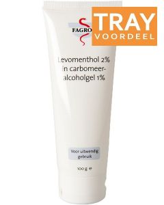 FAGRON LEVOMENTHOL 2% IN CARBOMEERALCOHOLGEL TRAY 12 X 100 GRAM