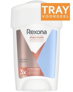 REXONA WOMEN MAXIMUM PROTECTION CLEAN SCENT DEO STICK TRAY 6 X 45 ML