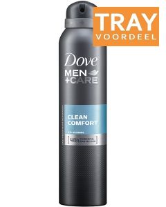 DOVE MEN+CARE CLEAN COMFORT DEO SPRAY TRAY 6 X 250 ML