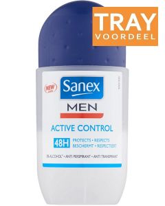 SANEX MEN ACTIVE CONTROL DEO ROLLER TRAY 6 X 50 ML
