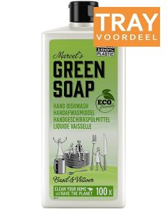 MARCEL'S GREEN SOAP BASIL & VETIVER AFWASMIDDEL TRAY 6 X 500 ML