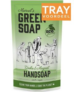 MARCEL'S GREEN SOAP TONKA & MUGUET HANDZEEP (NAVULLING) TRAY 6 X 500 ML
