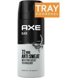 AXE BLACK DRY DEO SPRAY TRAY 6 X 150 ML