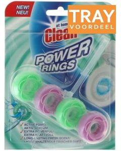 AT HOME CLEAN PINE POWER POWER RINGS TOILETBLOK TRAY 12 X 40 GRAM