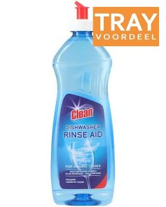 AT HOME CLEAN DISHWASHER RINSE AID VAATWASSPOELMIDDEL TRAY 12 X 500 ML