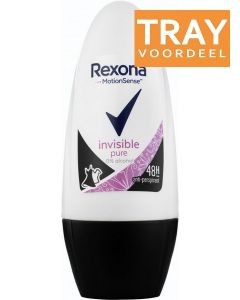 REXONA INVISIBLE PURE DEO ROLLER TRAY 6 X 50 ML